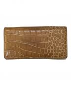 chapllinチャップリン）の古着「型押しロングウォレット」｜ベージュ