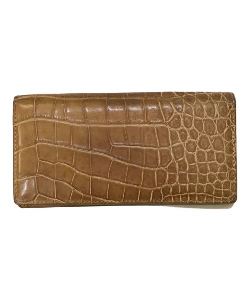 chapllin（チャップリン）chapllin (チャップリン) 型押しロングウォレット ベージュの古着・服飾アイテム