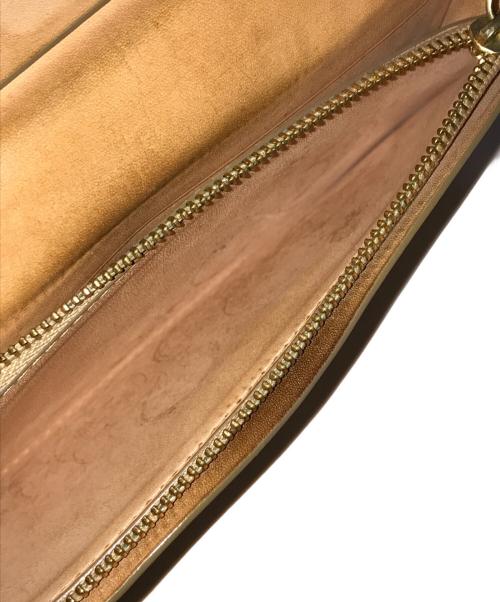 chapllin（チャップリン）chapllin (チャップリン) 型押しロングウォレット ベージュの古着・服飾アイテム