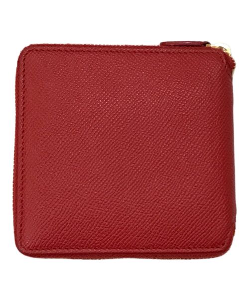 BALENCIAGA（バレンシアガ）BALENCIAGA (バレンシアガ) ラウンドジップウォレット レッドの古着・服飾アイテム