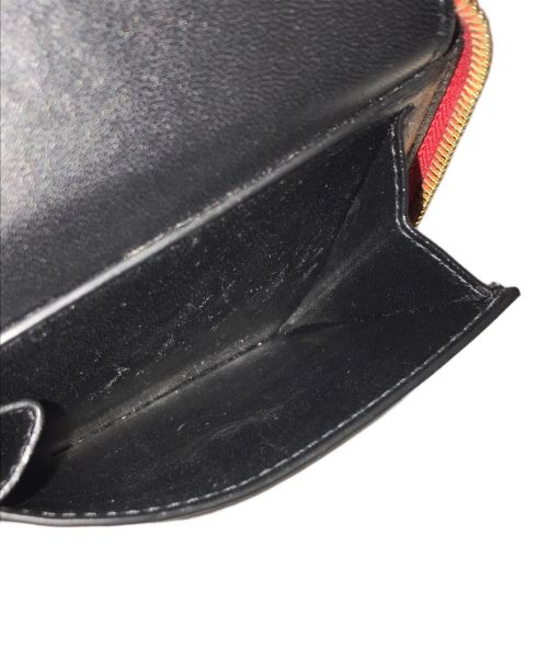 BALENCIAGA（バレンシアガ）BALENCIAGA (バレンシアガ) ラウンドジップウォレット レッドの古着・服飾アイテム