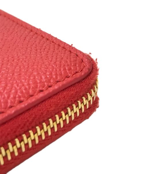 BALENCIAGA（バレンシアガ）BALENCIAGA (バレンシアガ) ラウンドジップウォレット レッドの古着・服飾アイテム