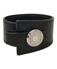 HERMES（エルメス）の古着「セリエ レザーブレスレット」｜ブラック