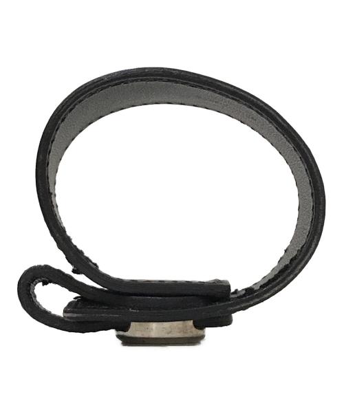 HERMES（エルメス）HERMES (エルメス) セリエ レザーブレスレット ブラックの古着・服飾アイテム