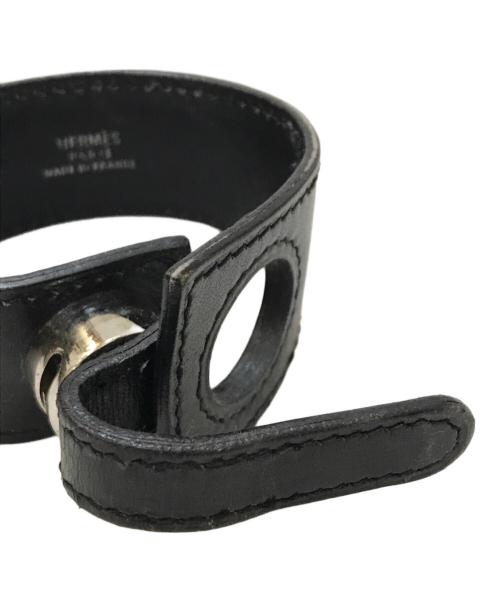 HERMES（エルメス）HERMES (エルメス) セリエ レザーブレスレット ブラックの古着・服飾アイテム