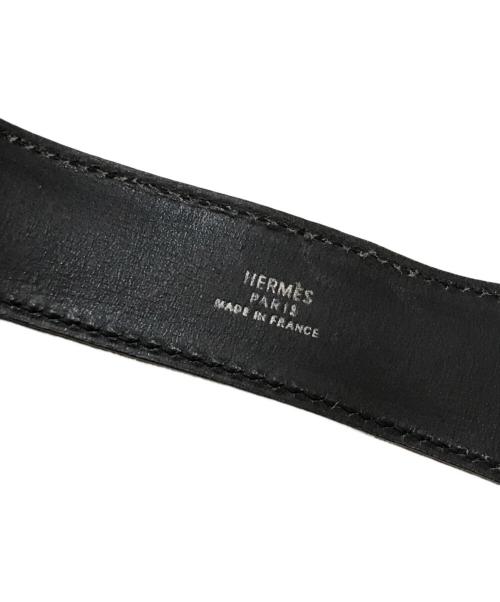 HERMES（エルメス）HERMES (エルメス) セリエ レザーブレスレット ブラックの古着・服飾アイテム