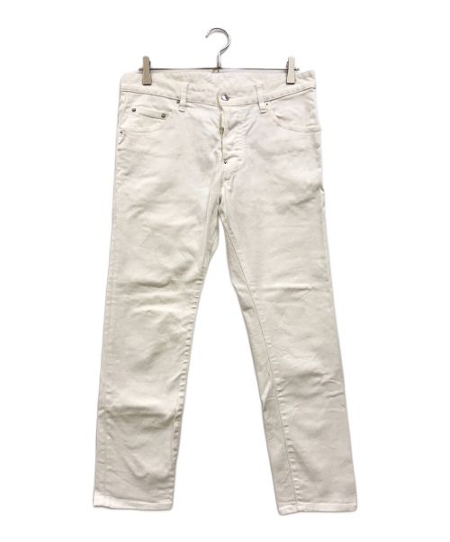 DSQUARED2（ディースクエアード）DSQUARED2 (ディースクエアード) スキニーパンツ ホワイト サイズ:48の古着・服飾アイテム