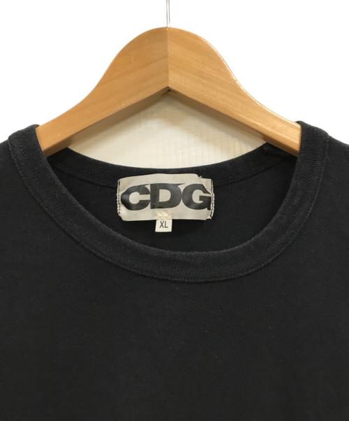 CDG（シーディージー）CDG (シーディージー) プリントTシャツ ブラック サイズ:XLの古着・服飾アイテム
