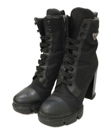 中古・古着通販】PRADA (プラダ) Re-Nylon xブラッシュドレザー