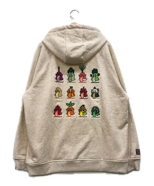 GRAF&WU（グラフアンドユー）GRAF&WU (グラフアンドユー) 12ベロ プルパーカー ベージュ サイズ:Lの古着・服飾アイテム
