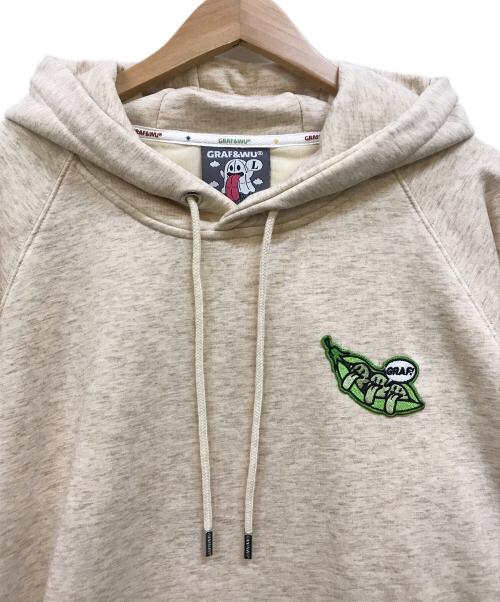 GRAF&WU（グラフアンドユー）GRAF&WU (グラフアンドユー) 12ベロ プルパーカー ベージュ サイズ:Lの古着・服飾アイテム