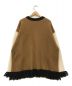 CULLNI (クルニ) Fringe Sleeve&Hem Knit ニット ベージュ サイズ:2：10000円
