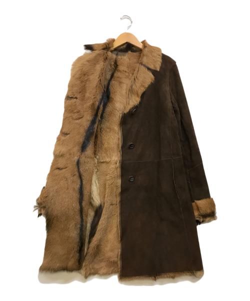 GUSHLOW&COLE（ガシュロウ＆コール）GUSHLOW&COLE (ガシュロウ＆コール) シープスキンコート ブラウン サイズ:Sの古着・服飾アイテム