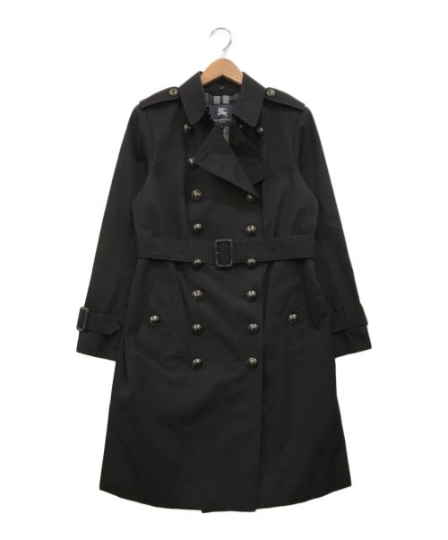BURBERRY LONDON（バーバリーロンドン）BURBERRY LONDON (バーバリーロンドン) 裏地チェックトレンチコート ブラック サイズ:44の古着・服飾アイテム