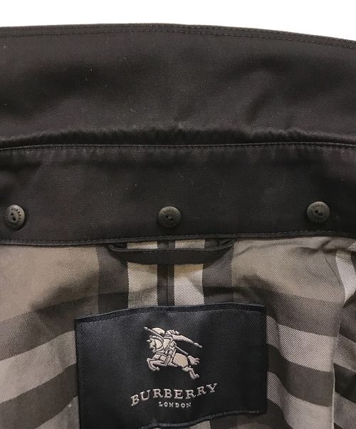 BURBERRY LONDON（バーバリーロンドン）BURBERRY LONDON (バーバリーロンドン) 裏地チェックトレンチコート ブラック サイズ:44の古着・服飾アイテム
