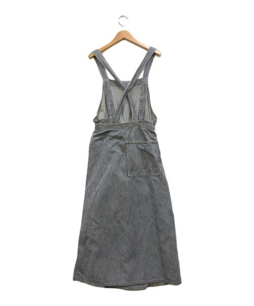 45R（フォーティファイブ・アール）45R (フォーティーファイブアール) 小麦デニムのエプロンドレス インディゴ×ホワイト サイズ:下記参照の古着・服飾アイテム