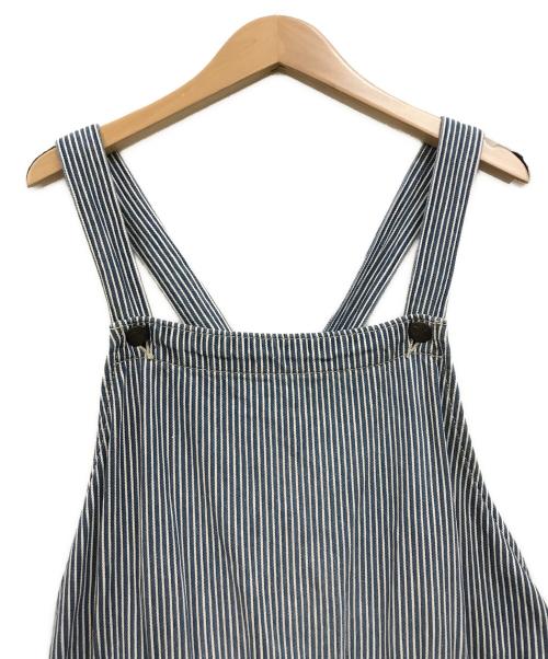 45R（フォーティファイブ・アール）45R (フォーティーファイブアール) 小麦デニムのエプロンドレス インディゴ×ホワイト サイズ:下記参照の古着・服飾アイテム
