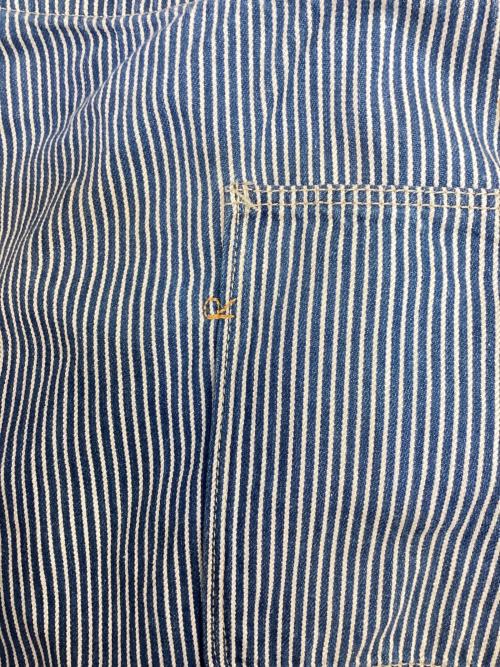 45R（フォーティファイブ・アール）45R (フォーティーファイブアール) 小麦デニムのエプロンドレス インディゴ×ホワイト サイズ:下記参照の古着・服飾アイテム