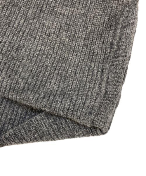 YOKE（ヨーク）YOKE (ヨーク) ALPACA WOOL CARDIGAN RIB STITCH KNIT グレー サイズ:Sの古着・服飾アイテム