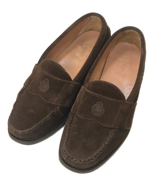 POLO RALPH LAUREN（ポロ・ラルフローレン）POLO RALPH LAUREN (ポロ・ラルフローレン) スウェードローファー ブラウン サイズ:8Dの古着・服飾アイテム