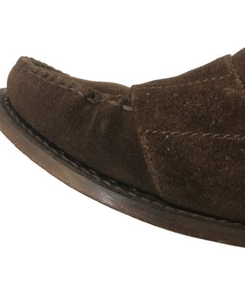 POLO RALPH LAUREN（ポロ・ラルフローレン）POLO RALPH LAUREN (ポロ・ラルフローレン) スウェードローファー ブラウン サイズ:8Dの古着・服飾アイテム