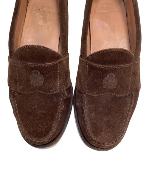 POLO RALPH LAUREN（ポロ・ラルフローレン）POLO RALPH LAUREN (ポロ・ラルフローレン) スウェードローファー ブラウン サイズ:8Dの古着・服飾アイテム