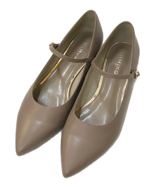 卑弥呼（ヒミコ）卑弥呼 (ヒミコ) フラットメリージェーンパンプス ベージュ サイズ:25.5㎝の古着・服飾アイテム