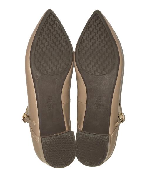 卑弥呼（ヒミコ）卑弥呼 (ヒミコ) フラットメリージェーンパンプス ベージュ サイズ:25.5㎝の古着・服飾アイテム