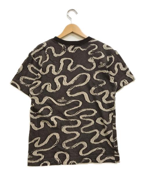 Vivienne Westwood man（ヴィヴィアン ウェストウッド マン）Vivienne Westwood man (ヴィヴィアン ウェストウッド マン) VERMICELLI ORB リラックスTシャツ ブラウン サイズ:42の古着・服飾アイテム