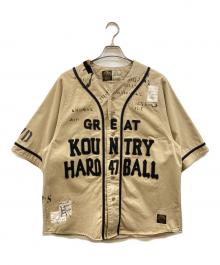 KAPITAL（キャピタル）の古着「GREAT KOUNTRY ダメージドベースボールシャツ」｜ベージュ