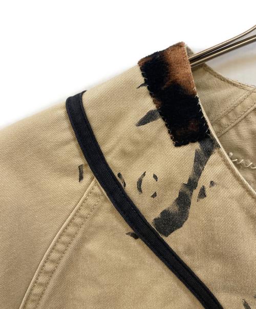 KAPITAL（キャピタル）KAPITAL (キャピタル) GREAT KOUNTRY ダメージドベースボールシャツ ベージュ サイズ:XLの古着・服飾アイテム