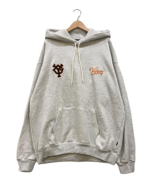 KEBOZ（ケボズ）KEBOZ (ケボズ) FREAK'S STORE (フリークスストア) GIANTS (ジャイアンツ) 別注コラボプルオーバーパーカー グレー サイズ:LLの古着・服飾アイテム
