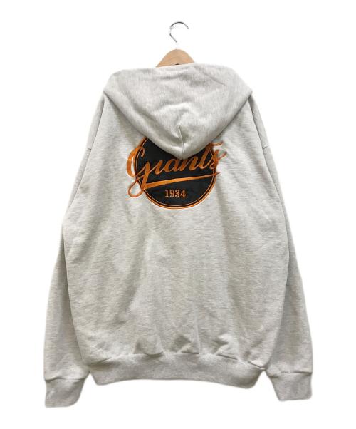 KEBOZ（ケボズ）KEBOZ (ケボズ) FREAK'S STORE (フリークスストア) GIANTS (ジャイアンツ) 別注コラボプルオーバーパーカー グレー サイズ:LLの古着・服飾アイテム