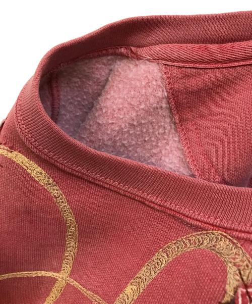 Rifatto（リファット）Rifatto (リファット) ヴィンテージ加工刺し子スウェット レッド サイズ:下記参照の古着・服飾アイテム