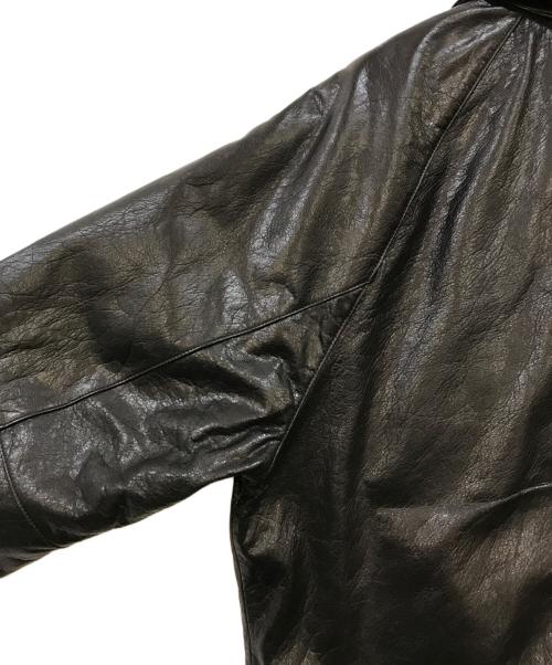 PABLO VINCI（パブロビンチ）PABLO VINCI (パブロビンチ) Leather down jacket 2 ブラック サイズ:Lの古着・服飾アイテム