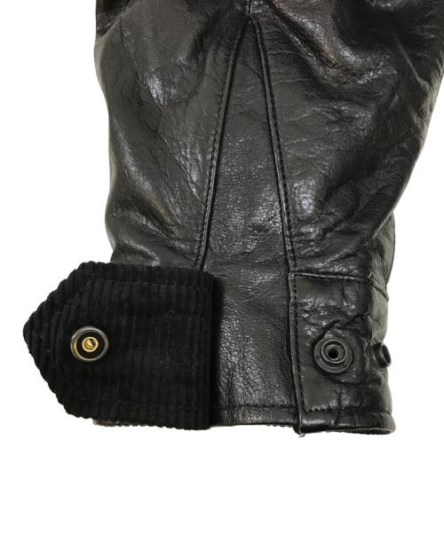 PABLO VINCI（パブロビンチ）PABLO VINCI (パブロビンチ) Leather down jacket 2 ブラック サイズ:Lの古着・服飾アイテム
