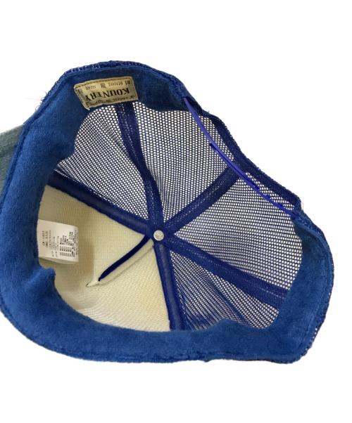 KAPITAL（キャピタル）KAPITAL (キャピタル) 再構築キャップ ブルー サイズ:Fの古着・服飾アイテム