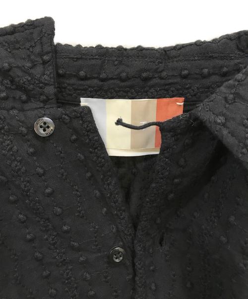 KITH（キス）KITH (キス) Embroidered Voile Long-Sleeve Thompson Camp Collar Shirt 'Black' ブラック サイズ:Lの古着・服飾アイテム