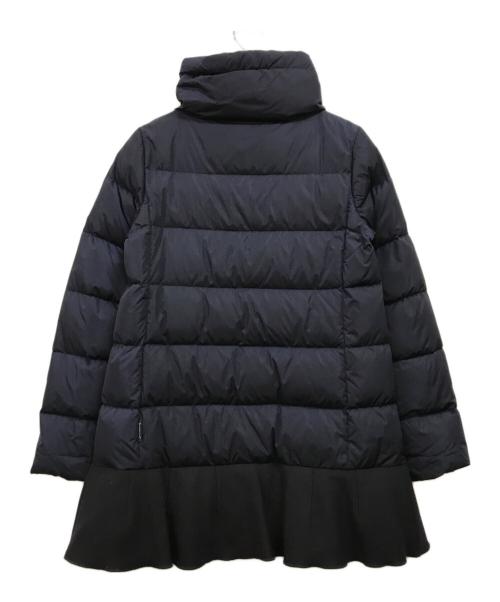 MONCLER（モンクレール）MONCLER (モンクレール) VIBURNUM 裾フリルダウンコート ネイビー サイズ:00の古着・服飾アイテム