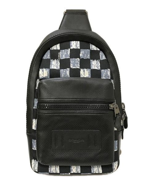 COACH（コーチ）COACH (コーチ) チェック ショルダーバッグ ブラックの古着・服飾アイテム