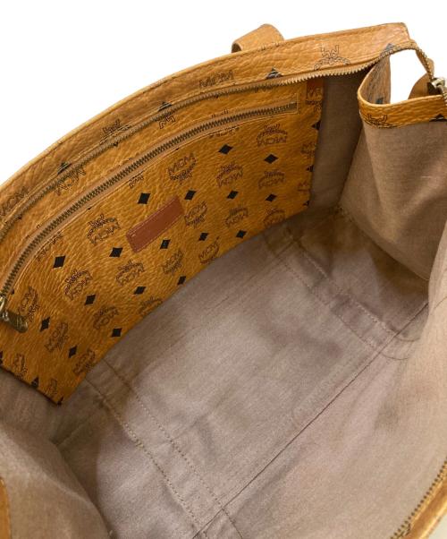 MCM（エムシーエム）MCM (エムシーエム) レザートートバッグ ブラウンの古着・服飾アイテム