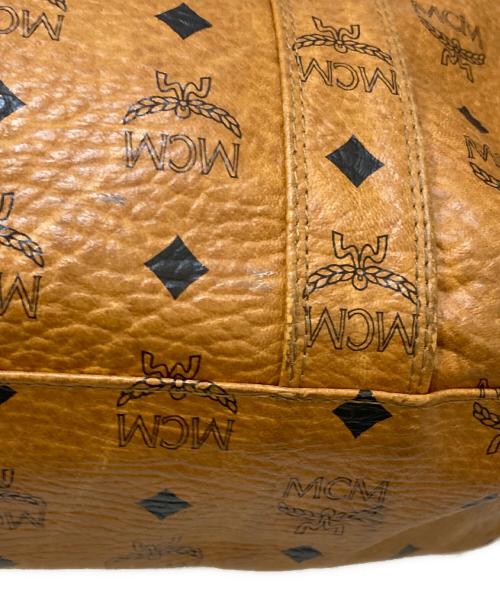 MCM（エムシーエム）MCM (エムシーエム) レザートートバッグ ブラウンの古着・服飾アイテム
