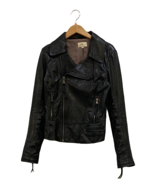 June（ジュネ）June (ジュネ) レザージャケット ブラック サイズ:XSの古着・服飾アイテム