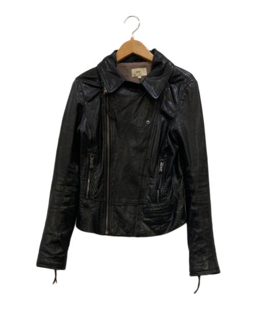 June（ジュネ）June (ジュネ) レザージャケット ブラック サイズ:XSの古着・服飾アイテム