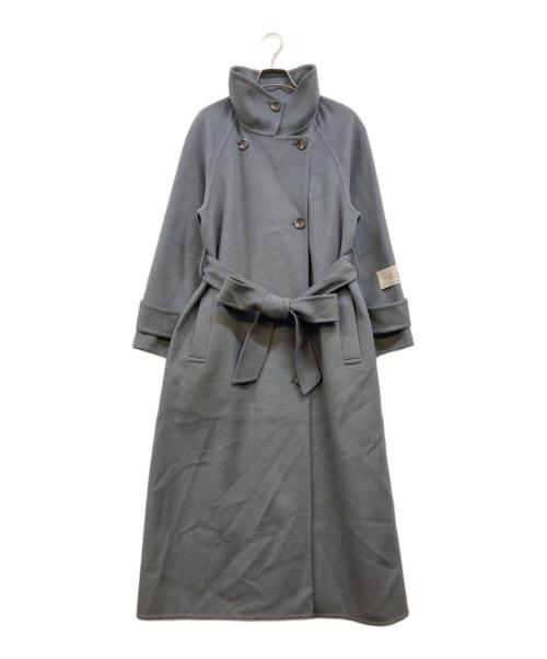 Snidel（スナイデル）Snidel (スナイデル) ウロコカシミヤロングコート グレー サイズ:1の古着・服飾アイテム