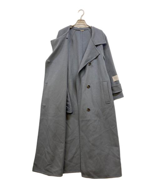 Snidel（スナイデル）Snidel (スナイデル) ウロコカシミヤロングコート グレー サイズ:1の古着・服飾アイテム