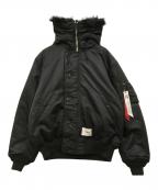WTAPS×ALPHAダブルタップス×アルファ）の古着「N-2B コアスペック ジャケット」｜ブラック