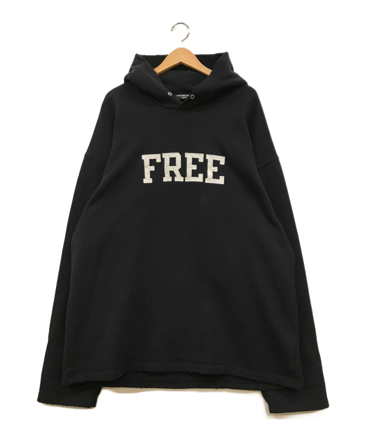 BALENCIAGA (バレンシアガ) FREE刺繍クラッシュ加工オーバー BALENCIAGA (バレンシアガ) FREE刺繍クラッシュ加工オーバー