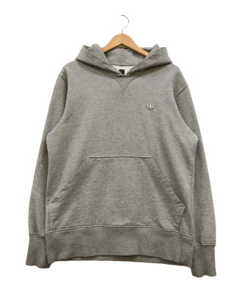 adidas（アディダス）adidas (アディダス) 00s トレフォイルワッペンパーカー グレー サイズ:Oの古着・服飾アイテム