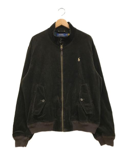 POLO RALPH LAUREN（ポロ・ラルフローレン）POLO RALPH LAUREN (ポロ・ラルフローレン) 裏地チェックコーデュロイハリントンジャケット ブラウン サイズ:Lの古着・服飾アイテム
